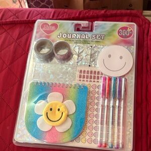 Kids Rainbow Smiley Flower Journal Set - Multicolor